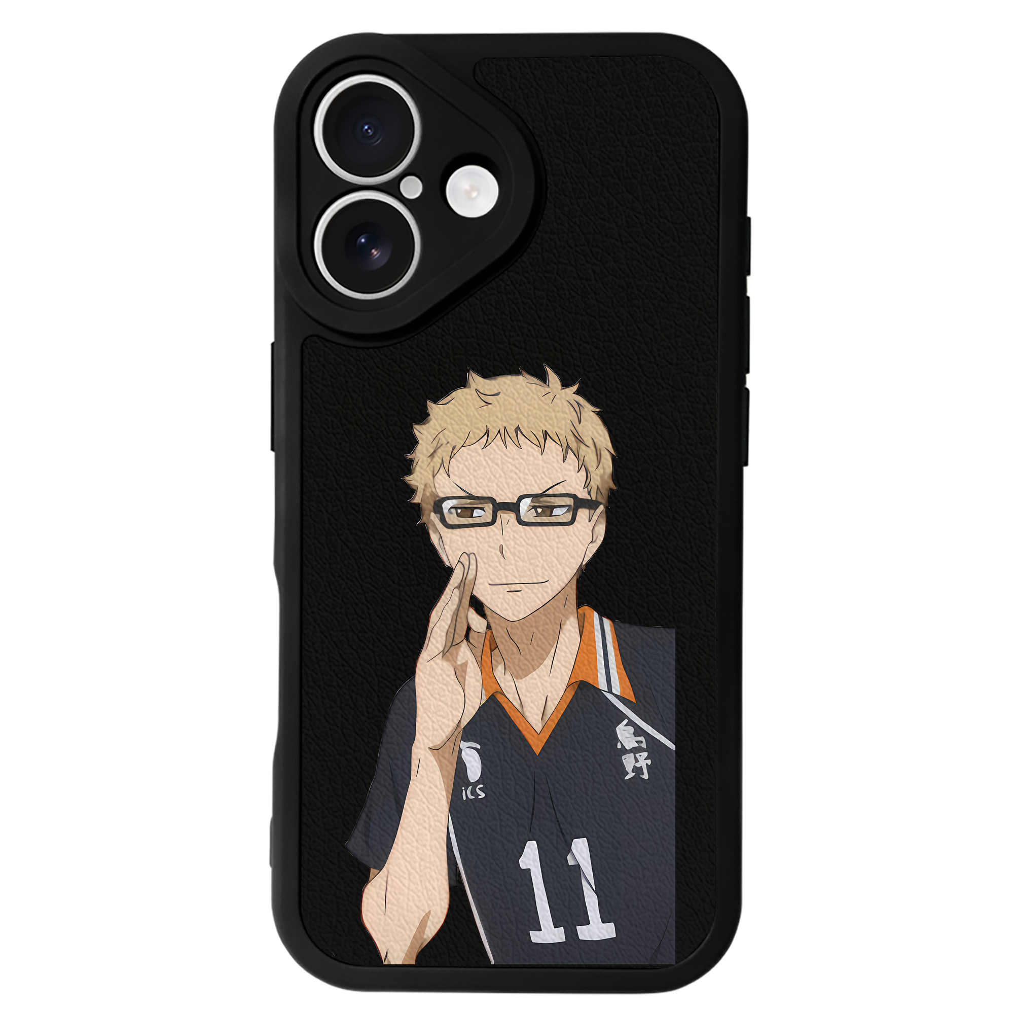 （画像用） ハイキュー!! Haikyu!! 【iPhone 16シリーズ対応】シリコンスマホケース（レザー調） 材質：シリコン